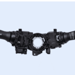 Car combination switch assembly with left and right control levers